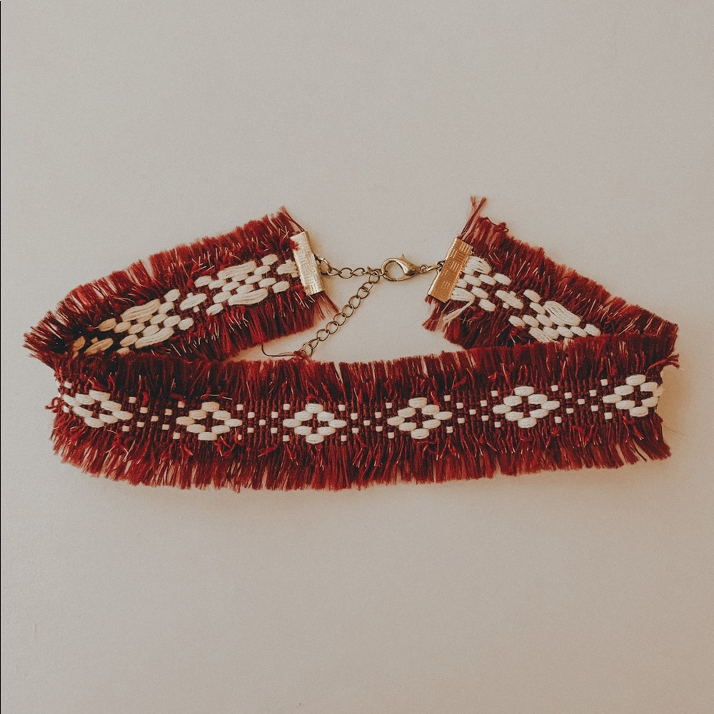 tribal print choker